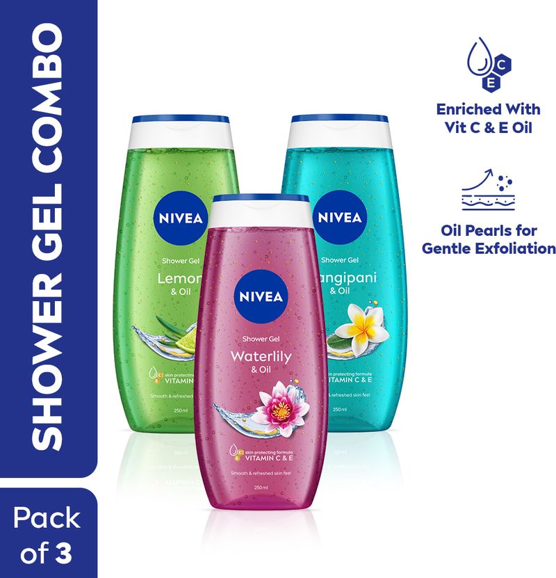 NIVEA Water Lily Lemon Frangipani Body Wash - Image 3