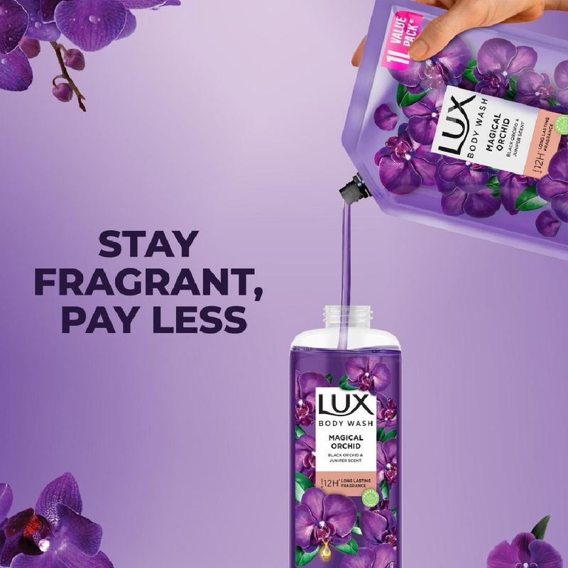 LUX Black Orchid & Juniper Oil Bodywash, 1 L - Image 6