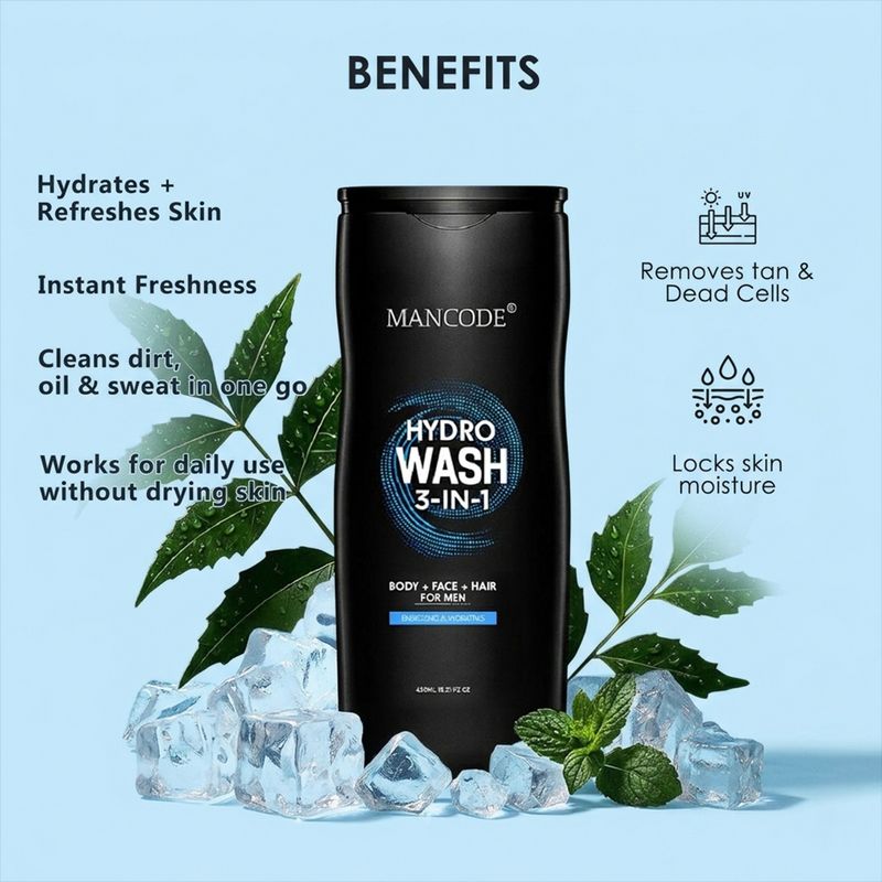 MANCODE Hydro Wash 3-in-1 Body Wash - Image 5
