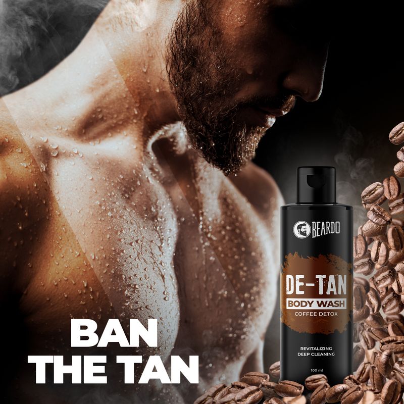 BEARDO De-Tan Body Wash for Men Coffee & Aloe - Image 4