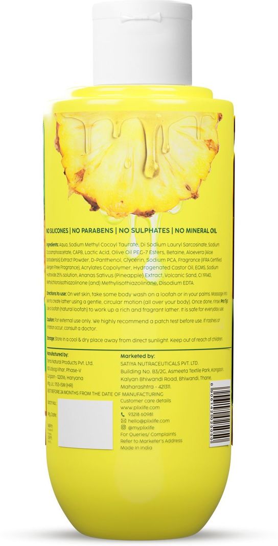 The Plant Fix Plix Pineapple 5% Lactic Acid Body Wash - Image 3