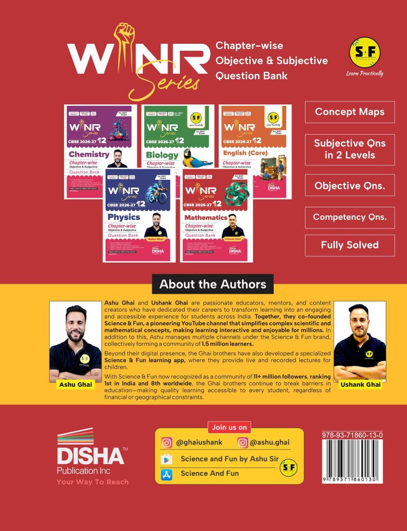 Disha publication Inc Disha WINR Series CBSE 2026-27 Class 12 - Image 3