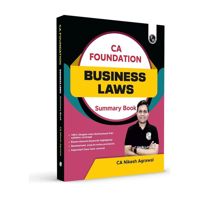 PW CA Foundation Business Laws Summary Book - Image 2
