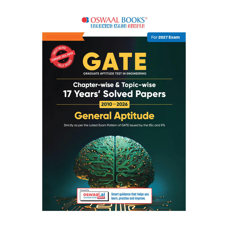 GATE General Aptitude 17 Years Solved Papers (2010 to 2026) for 2027 Exam | Chapter-wise & Topic-wise | For All Streams: Electronics, Electrical, Mech
