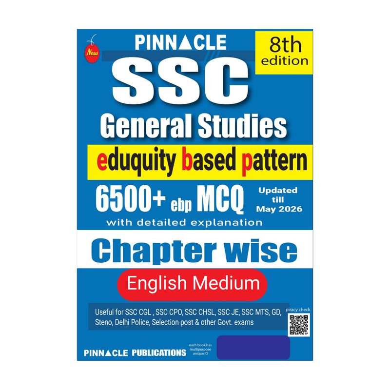 PINNACLE PUBLICATIONS SSC General Studies 6500+ MCQ Book - Image 2