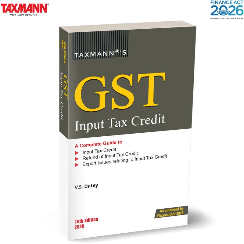 Taxmann's GST Input Tax Credit Finance Act 2026 - Image 2