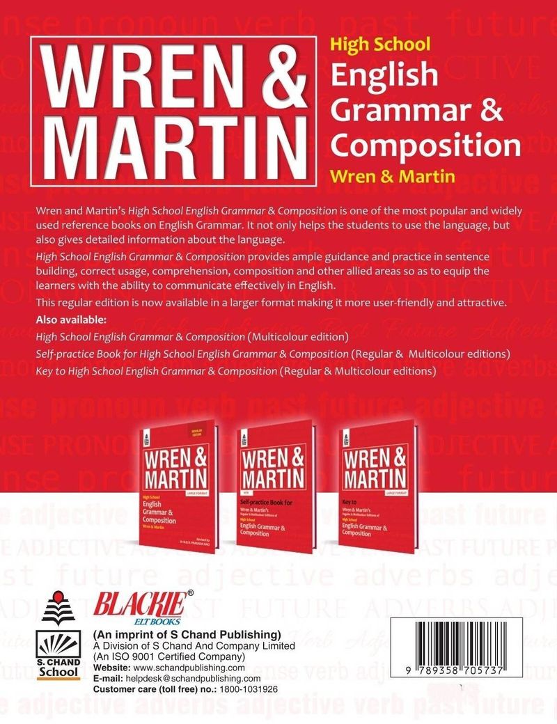 S Chand Wren & Martin's High School English Grammar & Composition - Image 3