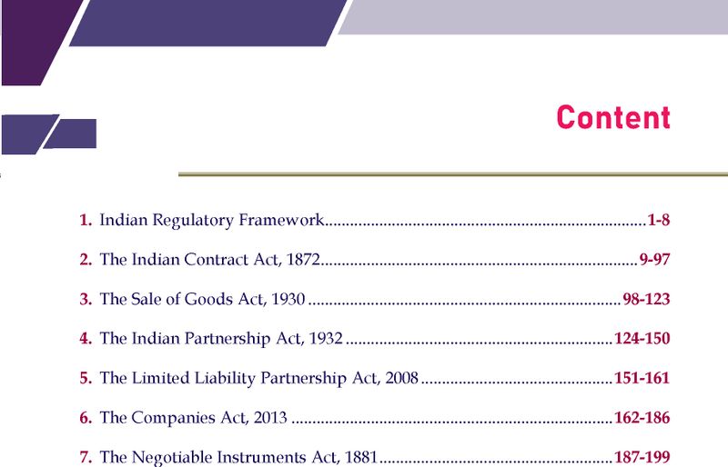 PW CA Foundation Business Laws Summary Book - Image 3