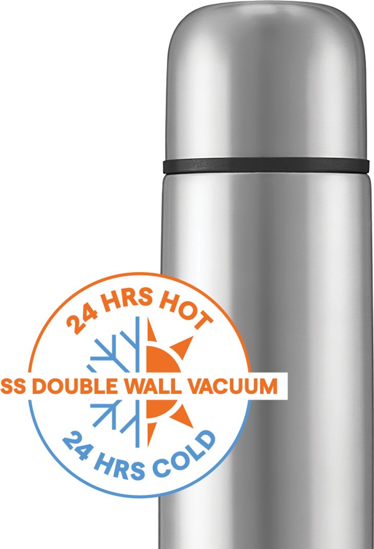 Borosil Hydra Thermo 500 ml Steel Flask, Silver - Image 3