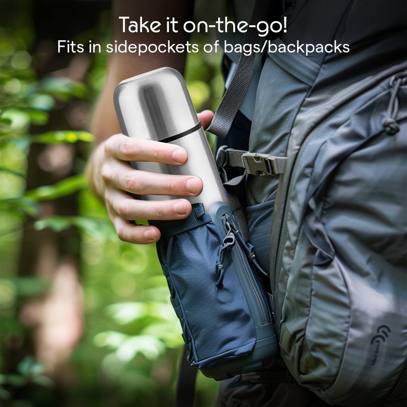 Borosil Hydra Thermo 500 ml Steel Flask, Silver - Image 6
