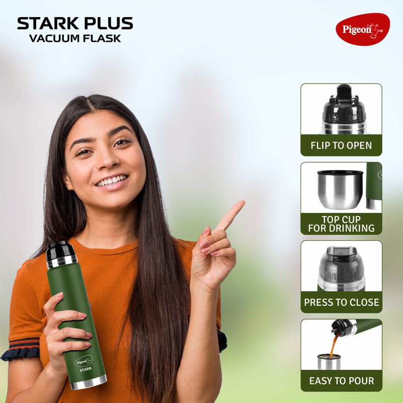 Pigeon Stark Plus Olive 1000 ml Flask - Image 5