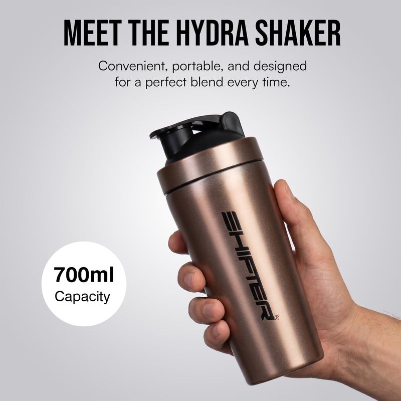 SHIFTER Stainless Steel Shaker Bottle 700ml Copper - Image 4