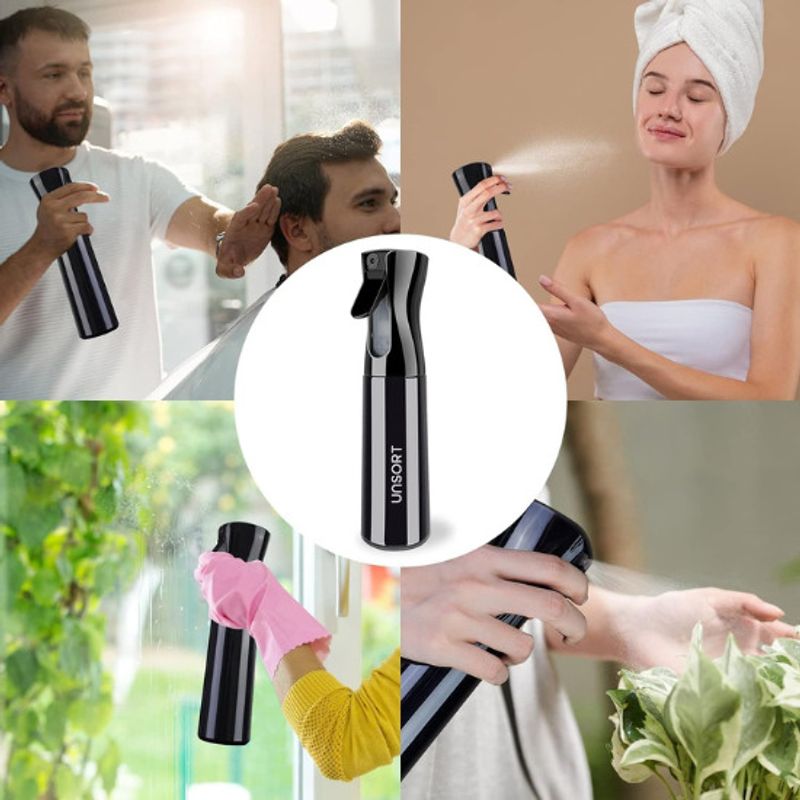 UNSORT Refillable Mist Spray Bottle 300ml (Pack of 1, Black) - Image 7