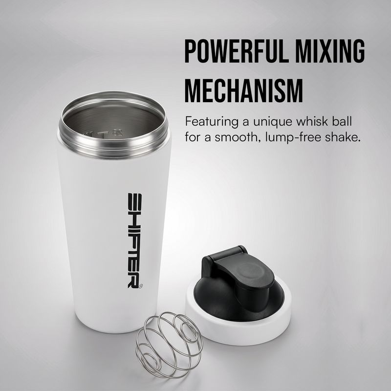 SHIFTER Gym Shaker 700 ml White - Image 6