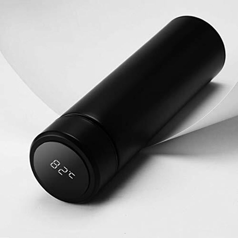 Pink Tokri PT789 500ml Double Wall Temperature Bottle, Black - Image 2