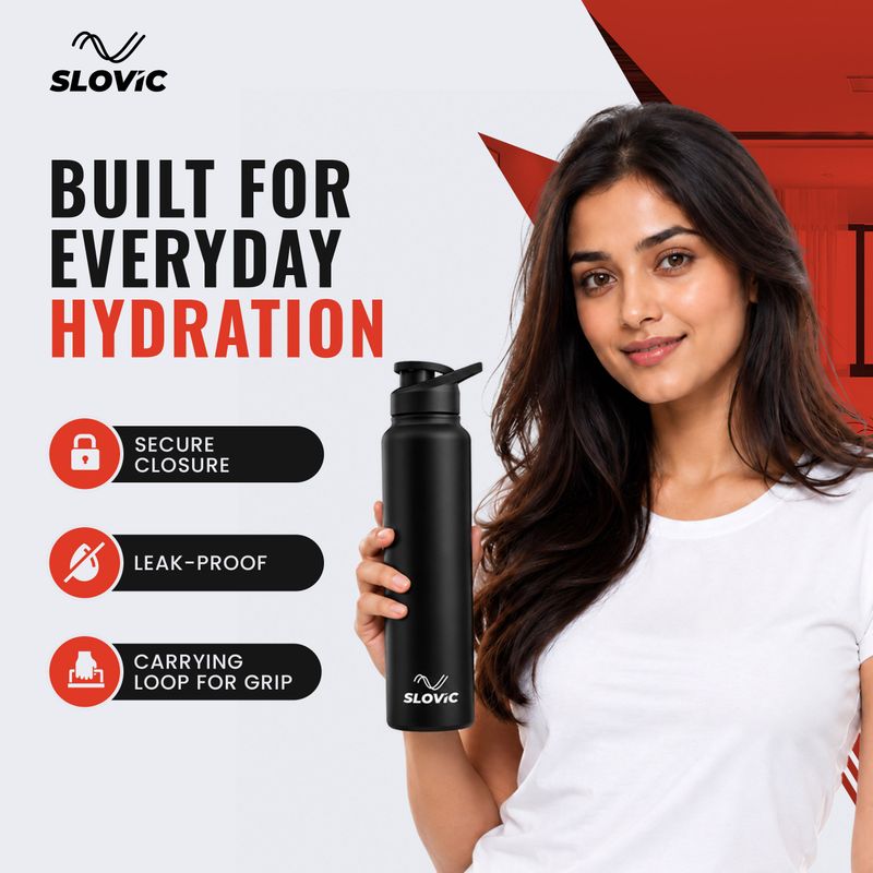 SLOVIC 1000 ml Stainless Steel Bottle - Image 5