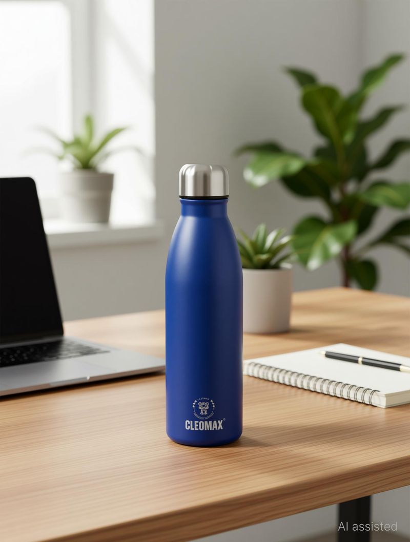 CLEOMAX Stainless Steel Single Wall Water Bottle - Image 3