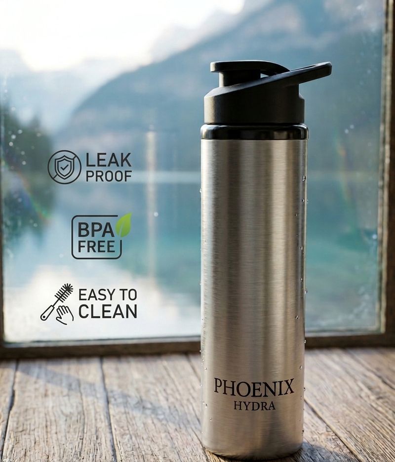 Phoenix Hydra 1000 ml Stainless Steel Sipper - Image 6