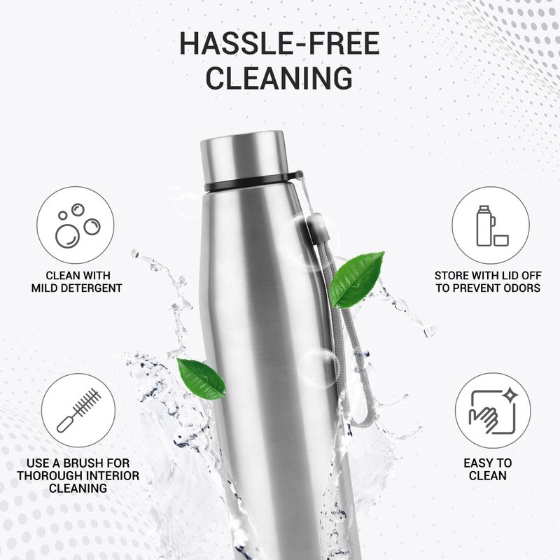 MILTON Drift 1000 Stainless Steel Bottle, 950ml, Set of 3 - Image 5