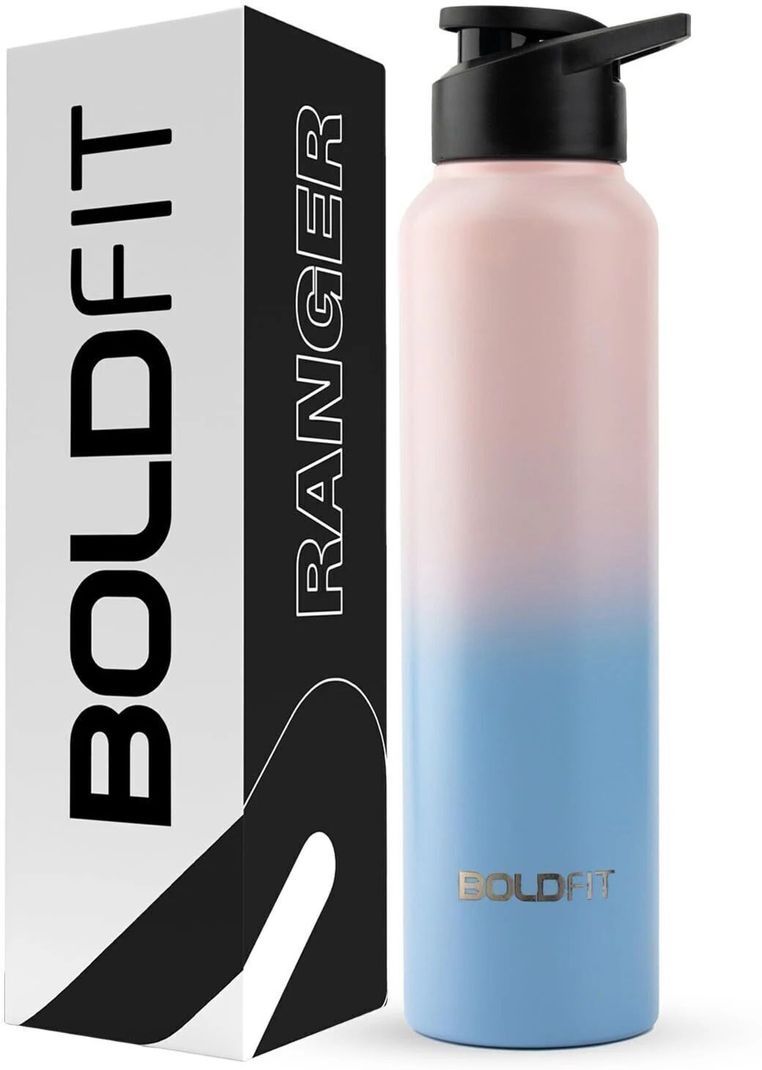 BOLDFIT 1000 ml Steel Sipper Water Bottle - Image 3