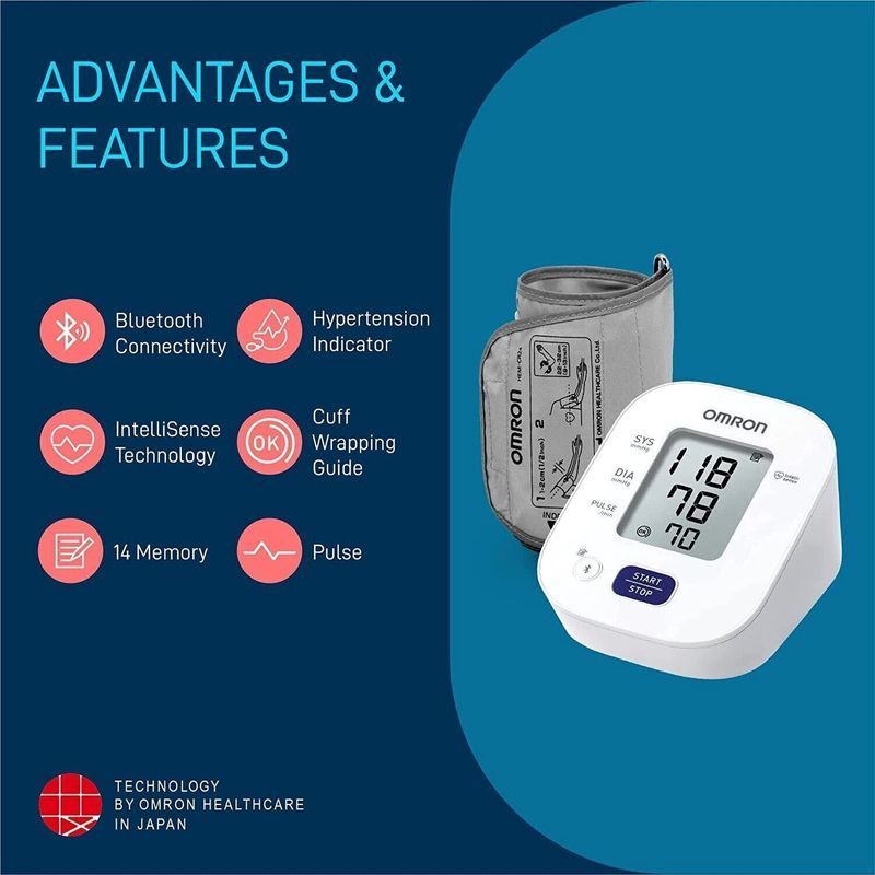 OMRON HEM 7140T1 Bluetooth Blood Pressure Monitor - Image 4