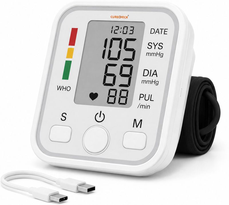 curecheck Yellow BP2 Automatic Blood Pressure Machine - Image 2