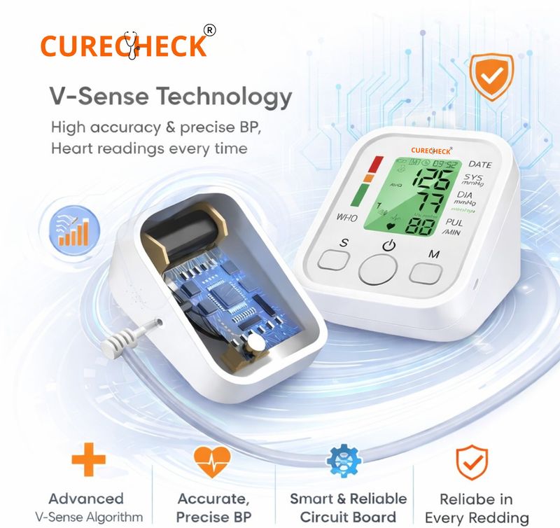 curecheck Yellow BP2 Automatic Blood Pressure Machine - Image 3