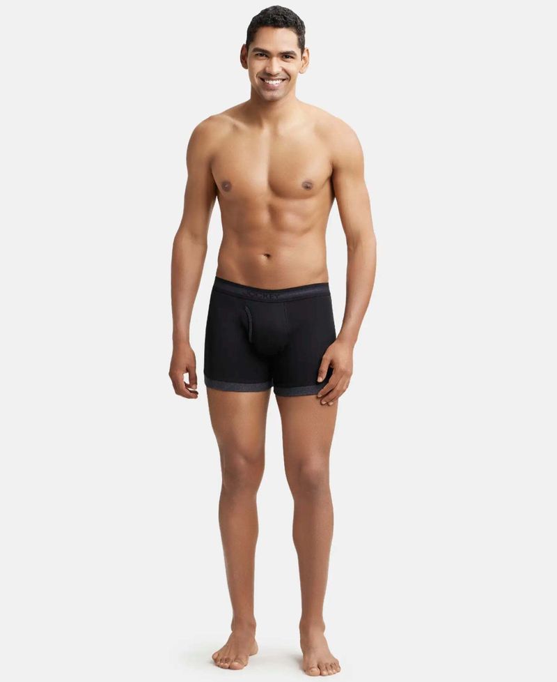 JOCKEY Men's 1017 Super Combed Cotton Rib Trunk Pack of 2 - Image 5