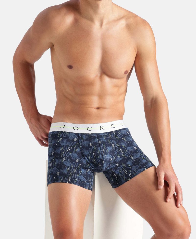 JOCKEY NY02 Super Combed Cotton Elastane Stretch Printed Men Trunk - Image 6