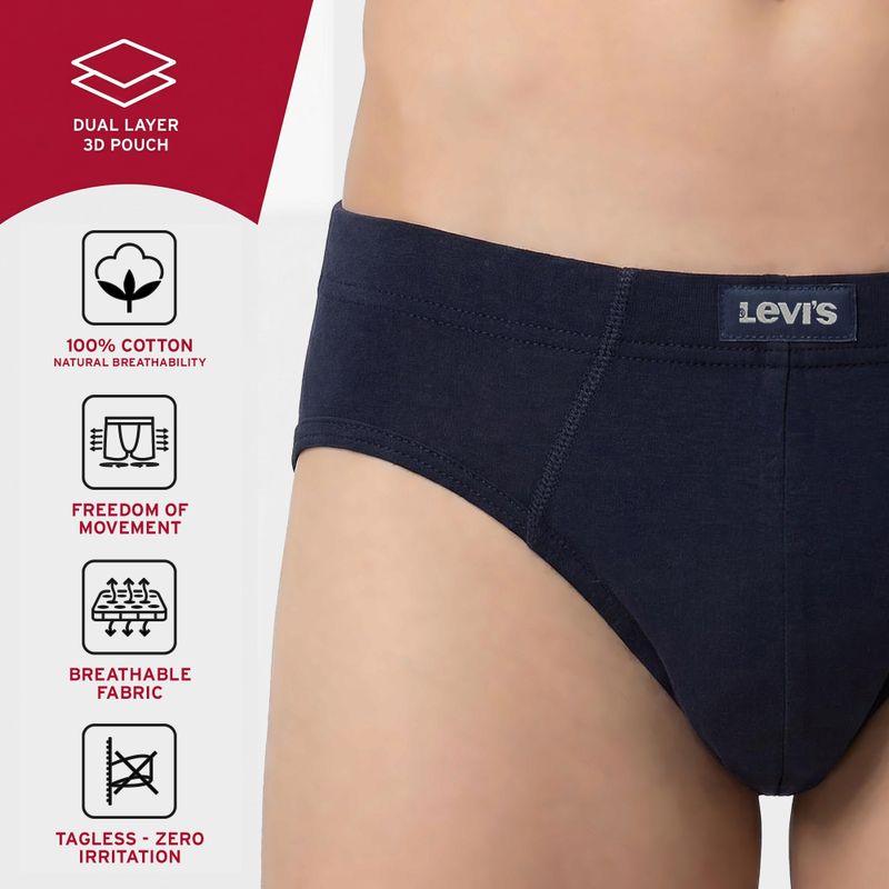Levi's 011 Cotton Men Brief Pack of 2 - Image 5