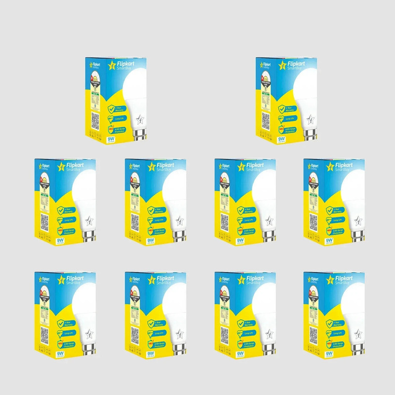 Flipkart SmartBuy 9 w Basic Round B22 LED Bulb White, Pack of 20