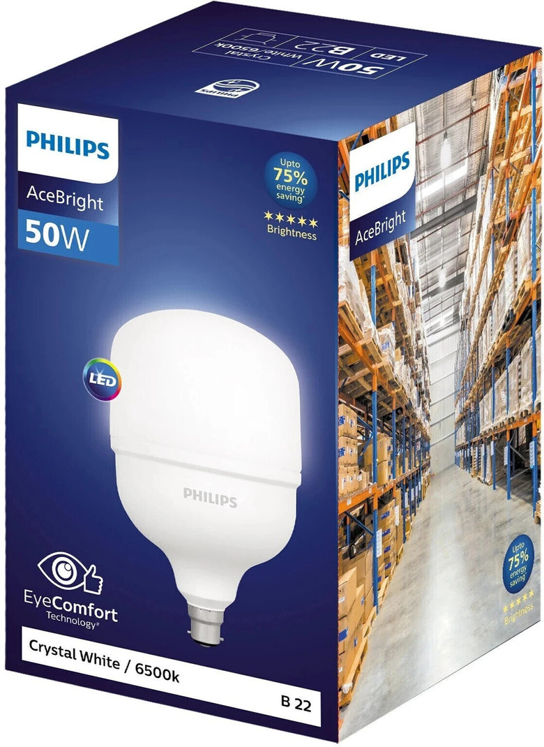 PHILIPS 50 W Eye Safety Compliance Mushroom B22 LED Bulb
