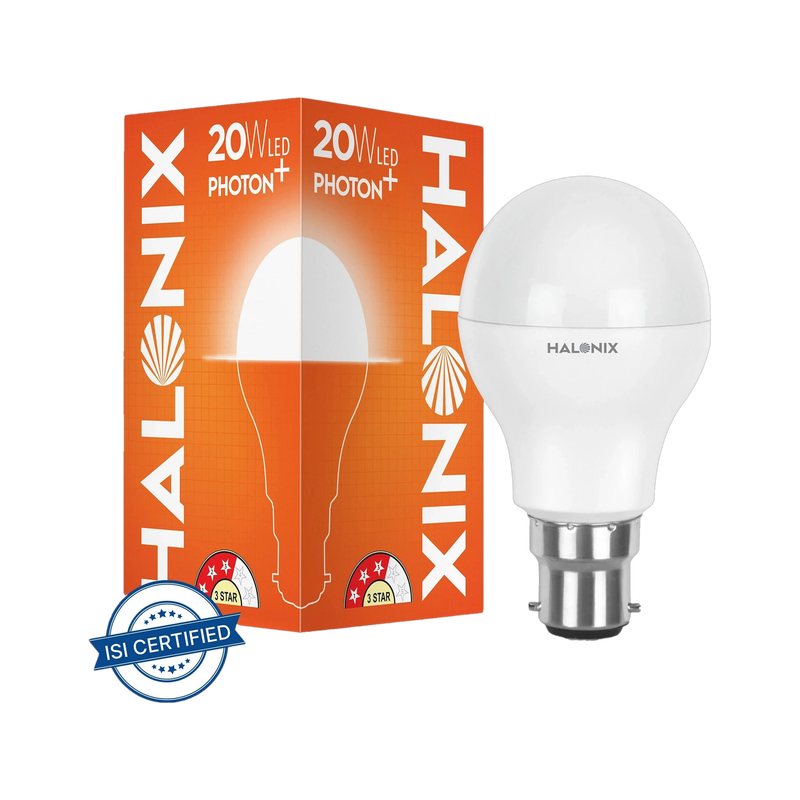 HALONIX 20 W Basic Round B22 LED Bulb (White)