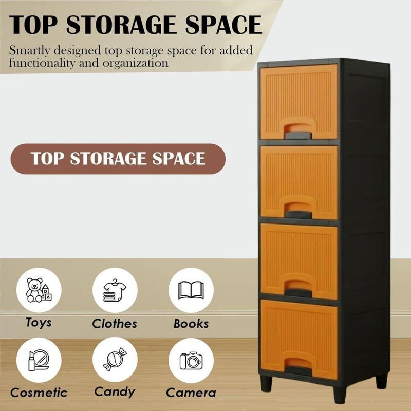 MAXTID 4-Tier Modular Storage Cabinet - Image 4