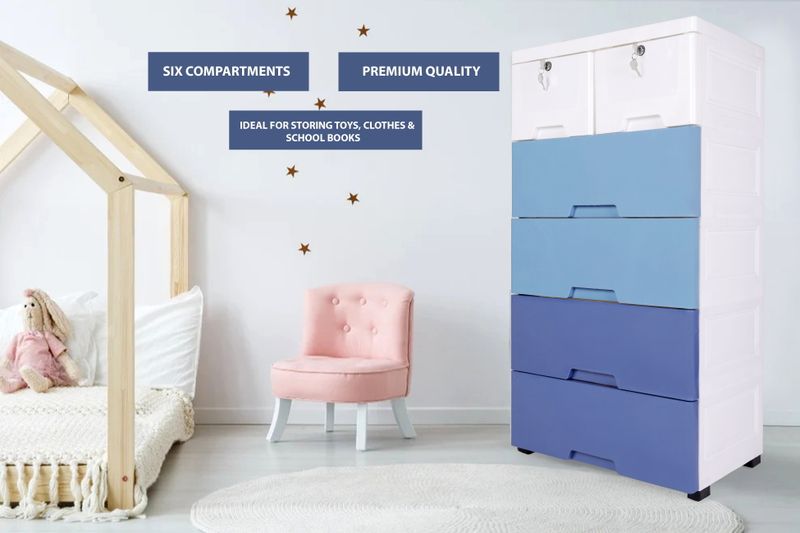 Smarttex Plastic Free Standing Chest of Drawers - Image 5