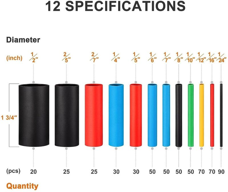 TAARAMA 560pcs 2:1 Heat Shrink Tubing Kit - Image 4
