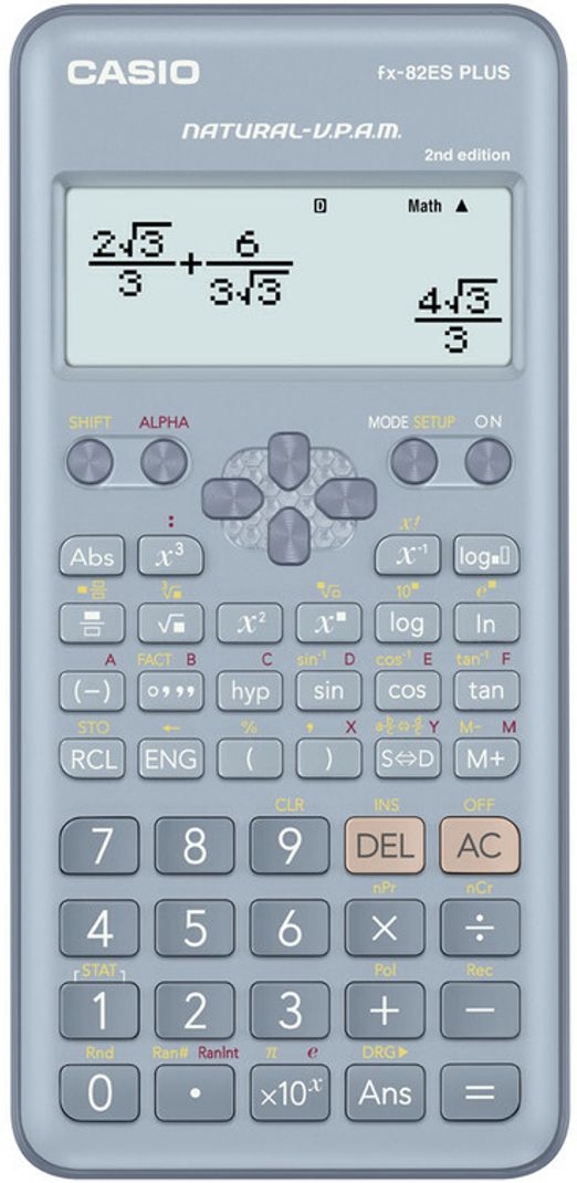 CASIO FX-82ESPLUS-2BU 12 Digit Scientific Calculator - Image 3