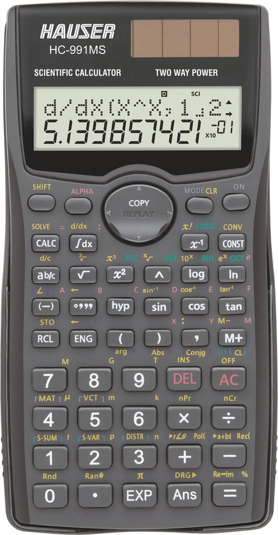 hauser hc 991ms electronic scientific calculator