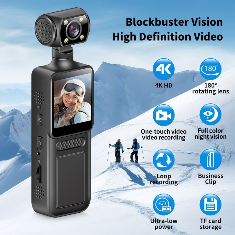 QAWACHH 1 HD Video Recorder with Rotatable Lens - Image 5