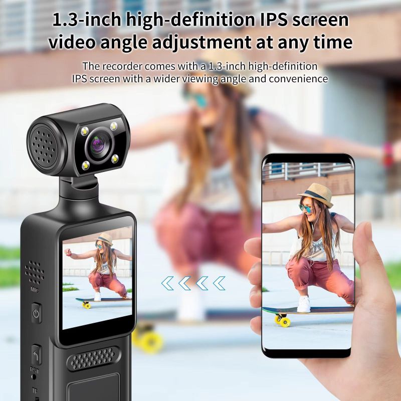 QAWACHH 1 HD Video Recorder with Rotatable Lens - Image 6
