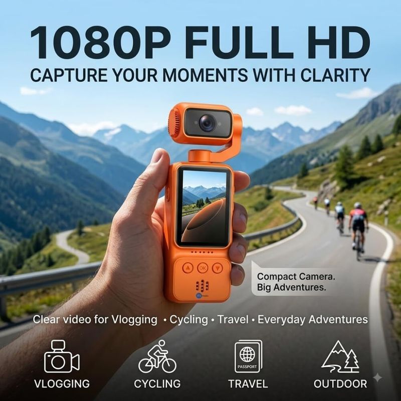 Maizic Smarthome মাà¦à¦à¦¿à¦ সà§à¦®à¦¾à¦°à§à¦à¦¹à§à¦® Q6 1080P FHD WiFi Vlogging Camera | App Control, Rotatable Lens, Night Vision, 2.0 à¦à§à¦¯à¦¾à¦®à¦à¦°à§à¦¡à¦¾à¦° (à¦à¦®à¦²à¦¾) - Image 3
