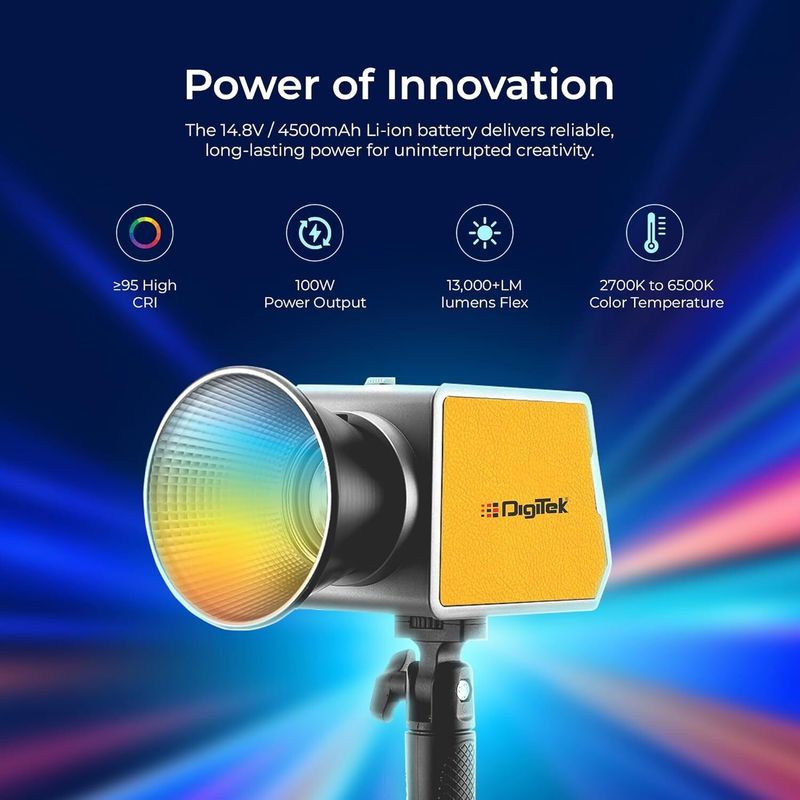 DIGITEK DCL-100 WBC RGB LED Light - Image 5
