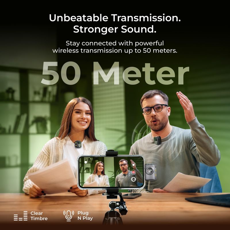 DIGITEK DWM-118 2-in-1 Wireless Mic 50m Range 7Hr - Image 6
