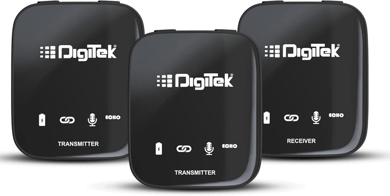 digitek dwm 101 wireless microphone system anc noise reduction camera