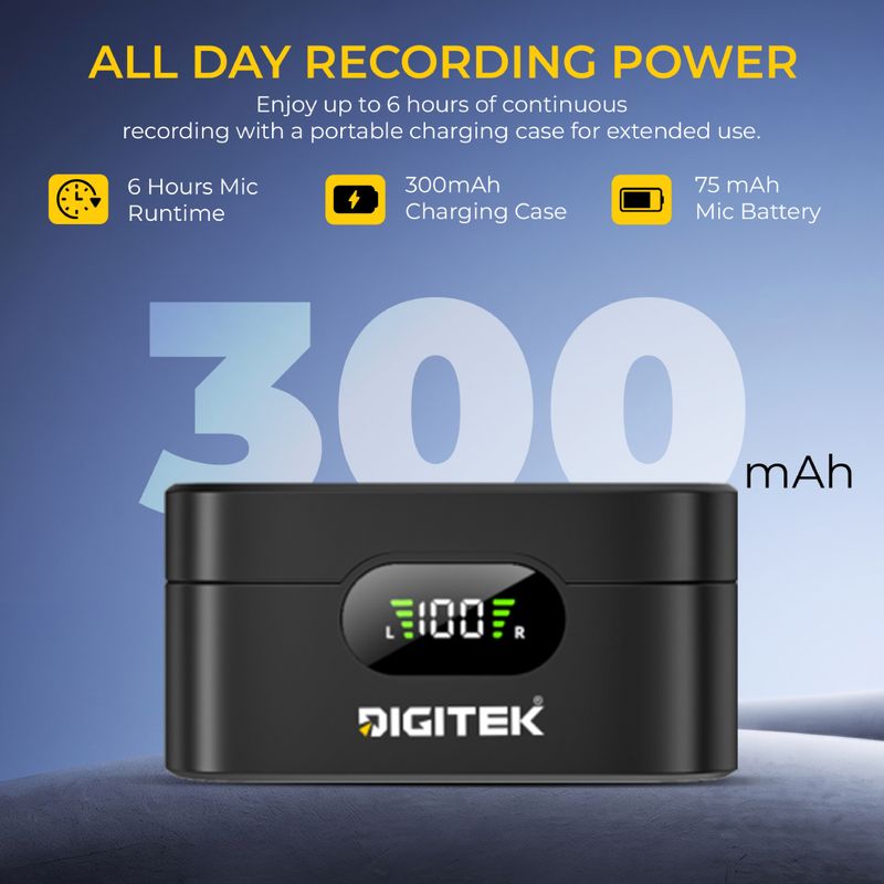 DIGITEK DWM 125 2-in-1 Wireless Microphone, Dual Transmitter - Image 4