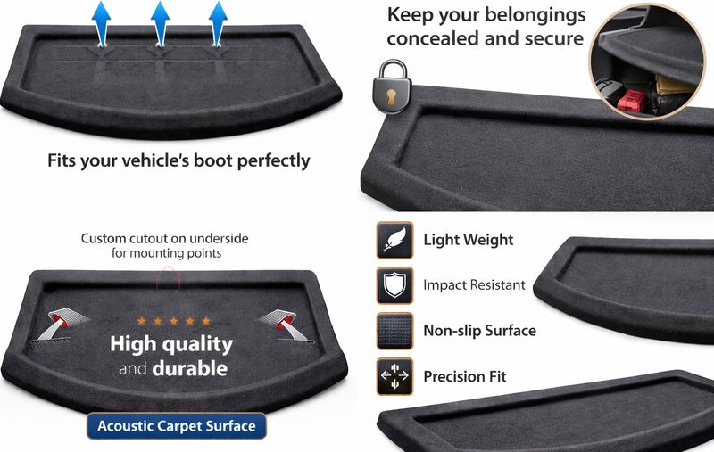 Auto E-Shopping Kia Sonet Black Tray Mat - Image 5