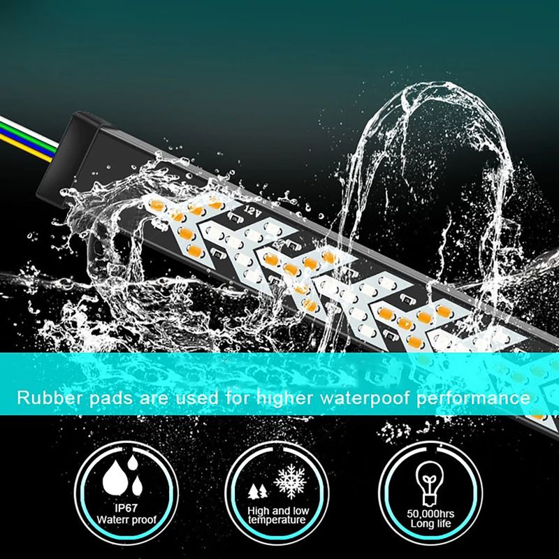 Selifaur Car Brake Turn Signal LED Strip Light - Image 4