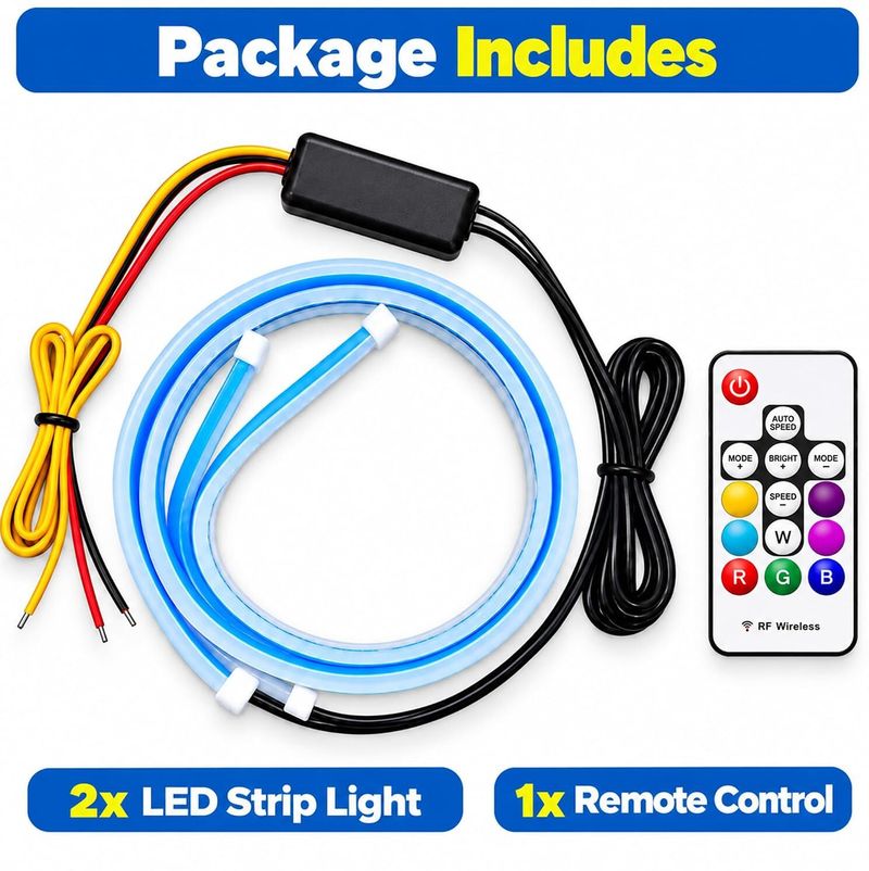 Ramanta 60 CM Flexible RGB LED Drum Light - Image 5
