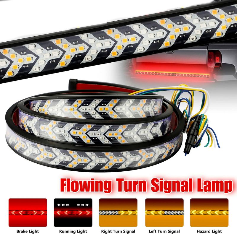 Selifaur Car Brake Turn Signal LED Strip Light - Image 2