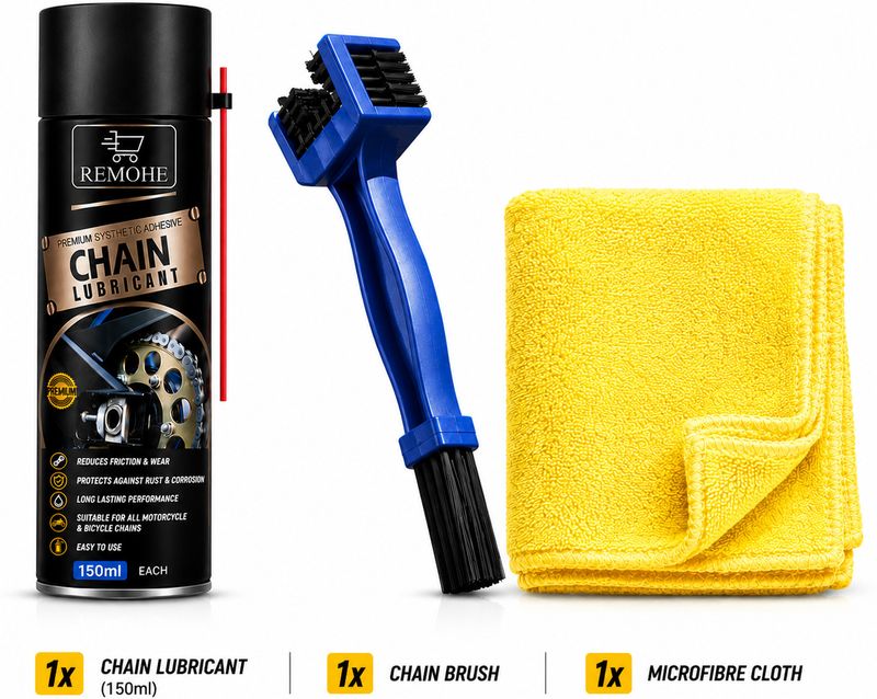 Remohe Chain Lube with Brush and Cloth - Image 2